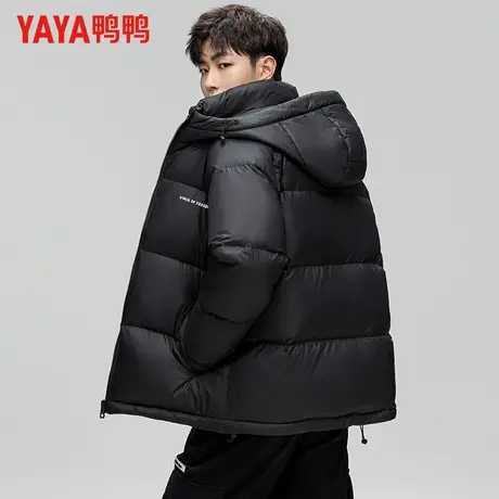 200g充绒丨鸭鸭加厚保暖面包服2025年新款羽绒服男士短款冬季外套图片