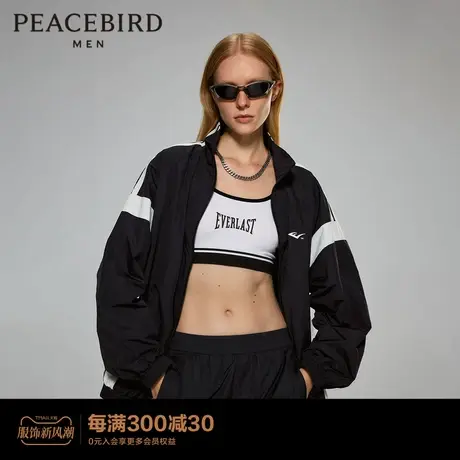 【AIRxPEACE】太平鸟男装撞色运动夹克潮宽松休闲外套BYBCD2104图片