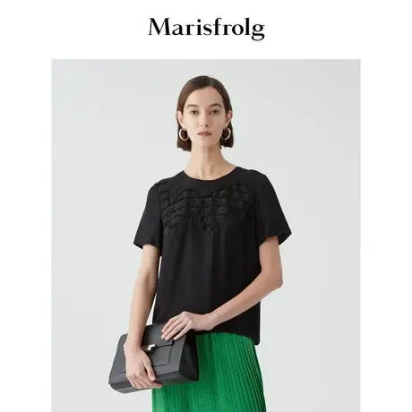 【奥莱清仓保暖季特价 】玛丝菲尔蕾丝衫商品大图