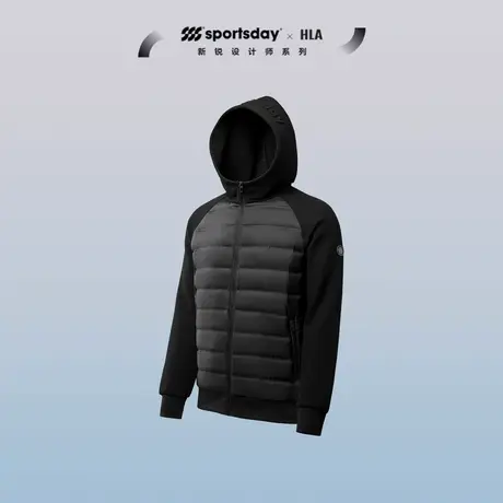 HLA/海澜之家sportsday马术运动羽绒服23秋冬新款鸭绒连帽外套男图片
