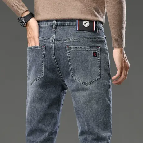 2024年新款春季广州新塘高端男装休闲牛仔裤春秋款潮牌直筒男裤子商品大图
