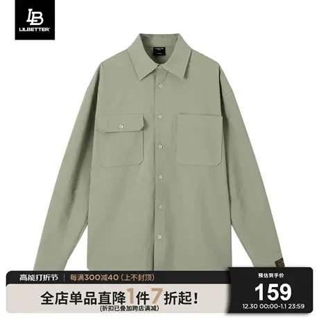 Lilbetter复古衬衫男百搭简约古着vintage慵懒风长袖衬衣休闲外套商品大图