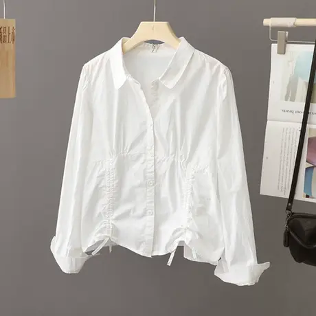 法式洋气衬衫女秋装2023年新款韩版设计感小众时尚衬衣百搭上衣潮图片