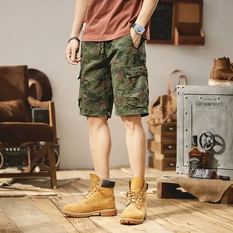 Modi Nick/摩帝尼克潮流百搭五分裤中性风短裤大码男士休闲工装裤商品大图