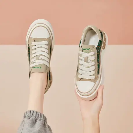 韩都衣舍秋季新款休闲运动小白鞋女W图片