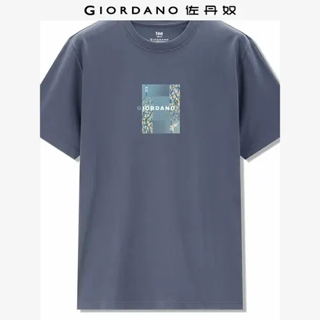 佐丹奴T恤男装印花纯棉男圆领短袖T恤 91094081商品大图