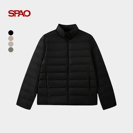 【U先测评】SPAO韩国同款2025年秋冬新品轻薄保暖鸭绒羽绒服外套图片
