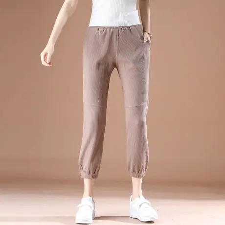 九分哈伦裤子女春秋休闲裤2023年新款爆款小个子秋装搭配显高束脚商品大图