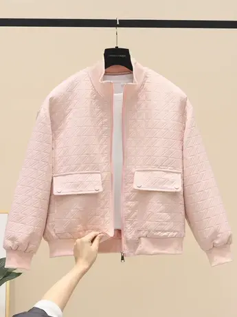 2023欧货早春新款设计感小众百搭夹克时尚洋气立领棒球服外套女潮图片