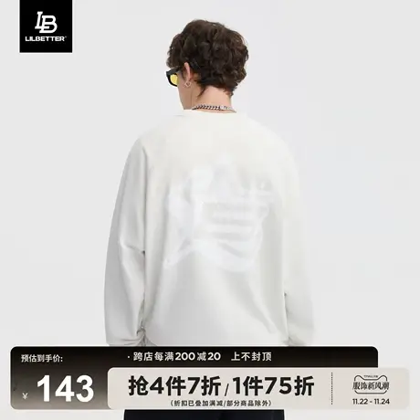 Lilbetter卫衣男2023秋季新款衣服简约美式外套潮牌男士上衣LB商品大图