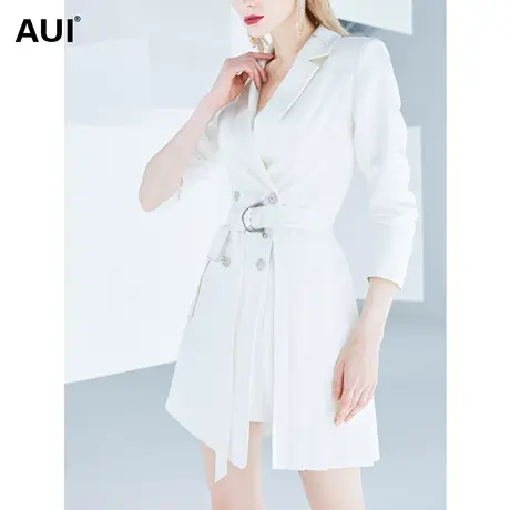 欧洲站白色设计感西装外套女2023年春装新款职业小众气质修身西服商品大图