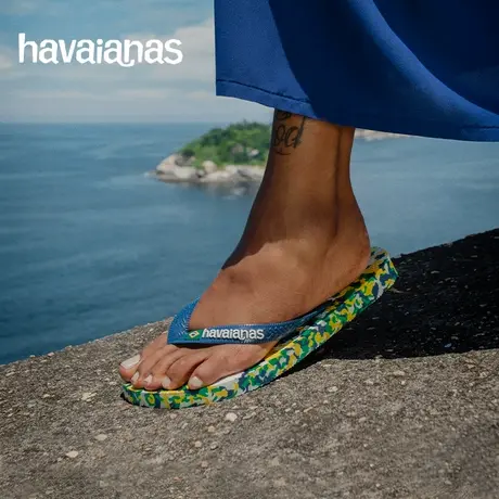 Havaianas哈唯纳BrasilTech II男士新款人字拖外穿迷彩凉拖鞋户外图片