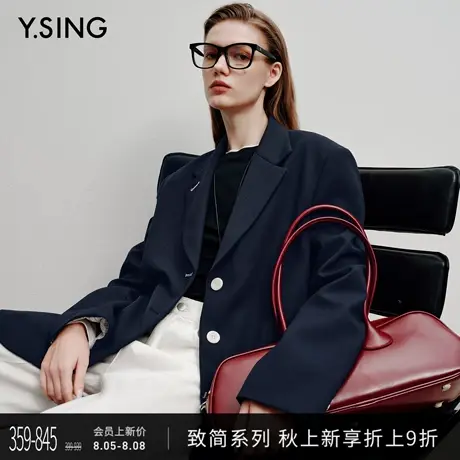 【Y.SING致简】衣香丽影精工落肩西装外套女2025秋装新款高端西服商品大图