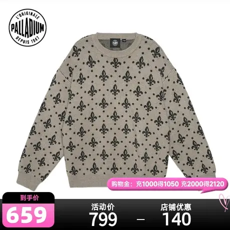 【檀健次同款多绒绒】PALLADIUM帕拉丁休闲圆领休闲毛衫108865图片
