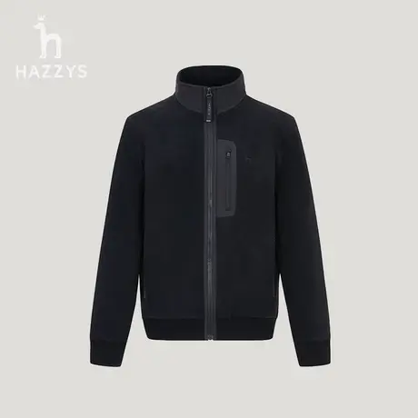 【商场同款】Hazzys哈吉斯冬季新品男士休闲立领夹克外套时尚保暖商品大图