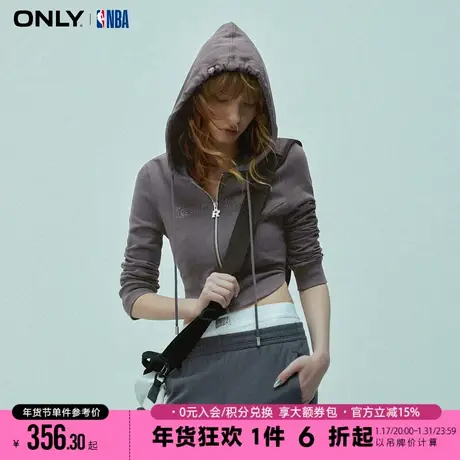 ONLY夏季NBA联名款百搭休闲开衫短款卫衣女|12419S018商品大图