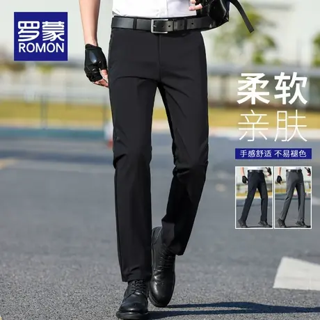 罗蒙战术西裤男夏季薄款2025年新款冰丝裤子宽松直筒男士休闲长裤图片