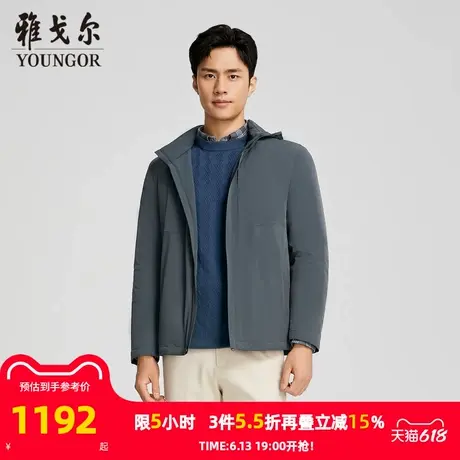 【商场同款】雅戈尔男士羽绒服春季新款官方商务休闲保暖羽绒服男商品大图