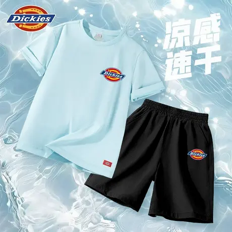 Dickies童装男童夏装套装儿童2025新款速干两件套男孩运动t恤潮A图片