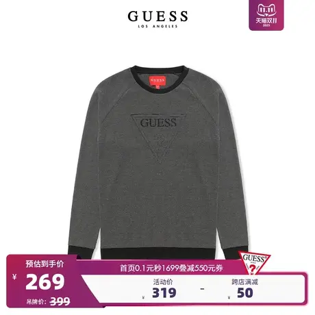 GUESS23年新款秋男士休闲时尚通勤圆领套头针织毛衣-X2BP17KAE00商品大图