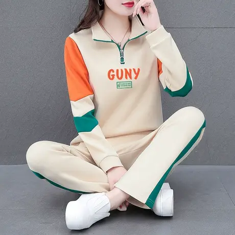 恋上17号跳舞运动服套装女春秋2023新款休闲中老年妈妈时尚洋气图片