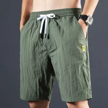 春夏季薄款运动短裤男士休闲外穿2024新款男装潮五分裤子宽松夏装商品大图