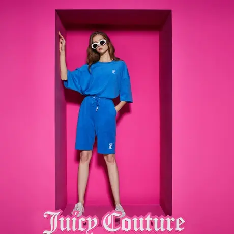 Juicy Couture橘滋女装新款克莱因绣花女休闲裤商品大图