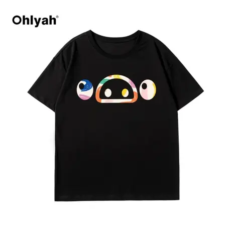 卡通短袖T恤女纯棉潮牌2023超火ins宽松百搭印花半袖女学生打底衫商品大图