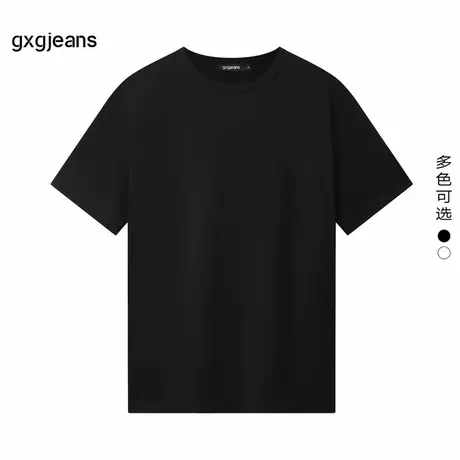 gxg.jeans男装2024年夏季新款圆领短袖T恤J24D442078图片