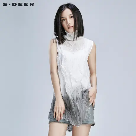 【新品】sdeer圣迪奥肌理折痕挺括晕染两件套S16280652图片