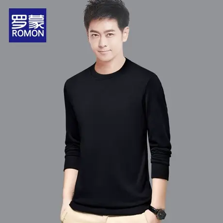 罗蒙卫衣男春秋款圆领长袖外套衣服男装秋季2022新款男士秋装上衣图片