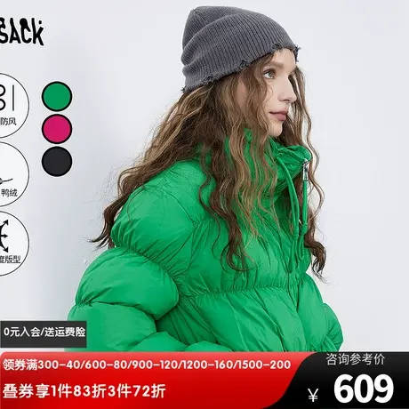 妖精的口袋短款羽绒服外套女2023冬新款小个子多巴胺保暖加厚上衣图片