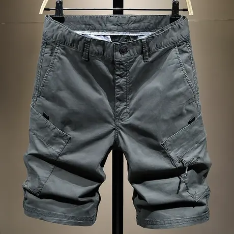 夏天休闲短裤男五分裤裤子男韩版潮流工装短裤男宽松中裤百搭马裤商品大图