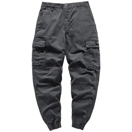 VIP工装裤男潮牌薄款宽松束脚运动裤日系复古百搭多口袋休闲长裤商品大图