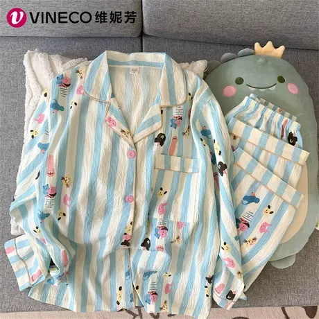 Vineco/维妮芳ins风甜美可爱少女涂鸦家居服MB75204商品大图
