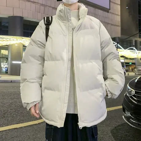 秋冬季加绒厚男士棉服装2023年新款羽绒棉衣外套男生棉袄面包情侣商品大图