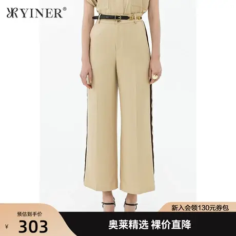 YINER音儿女装夏季新款时尚显瘦弹力休闲裤商品大图