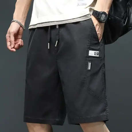 五分冰丝工装休闲短裤男款宽松外穿夏季薄款中裤子大裤衩夏天夏裤商品大图