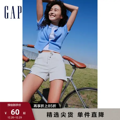【女友T】Gap女装正肩T恤LOGO针织短袖夏季新款598252显瘦复古商品大图