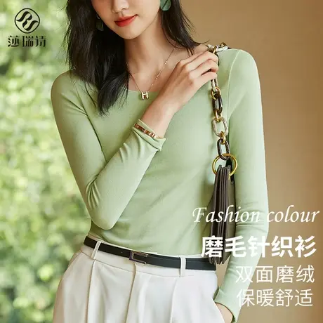 2024年新款打底衫女秋冬季白色长袖t恤春秋内搭洋气早秋小衫上衣商品大图