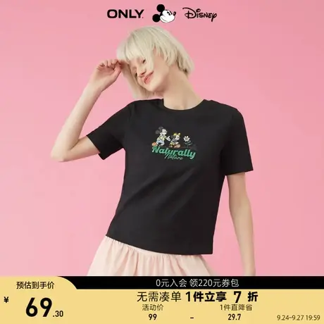 ONLY奥莱夏季迪士尼米奇DISNEY联名刺绣青春T恤女商品大图