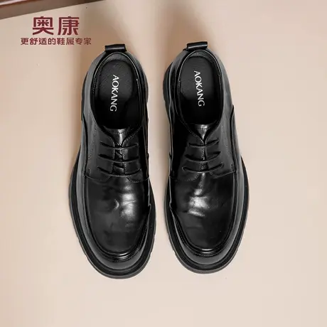 奥康 男鞋正装皮鞋2025秋季新款商务真皮厚底增高男士结婚新郎鞋N商品大图