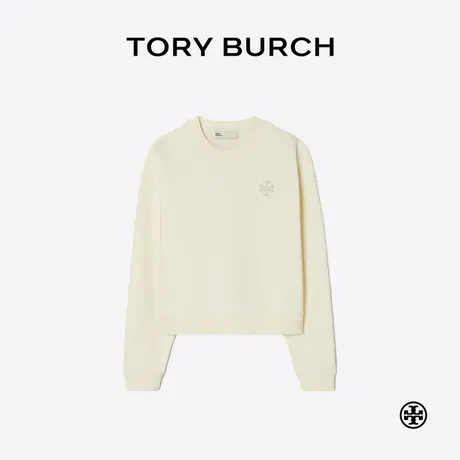 【线上专享】TORY BURCH 汤丽柏琦运动棉质圆领长袖卫衣 153592商品大图