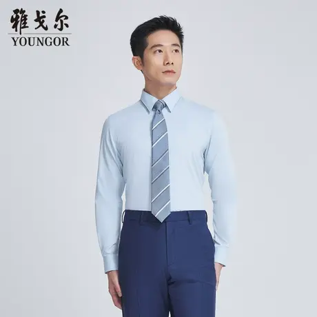 雅戈尔奥莱 商场同款男士衬衫秋季新款官方商务休闲长袖衬衫商品大图