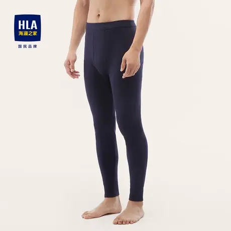 HLA/海澜之家秋裤男士纯棉保暖裤秋冬棉裤薄款青年修身全棉打底裤商品大图