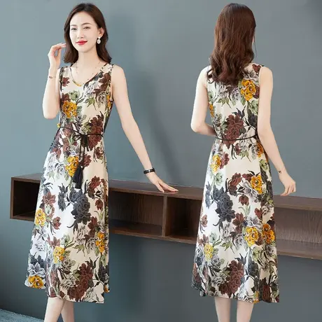 2022夏季新款女装法式仙女吊带连衣裙设计感小众温柔中国风裙子女图片