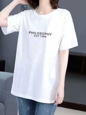 妈妈装加大码清仓正肩短袖t恤女夏季宽松显瘦半袖设计感仿棉上衣商品大图