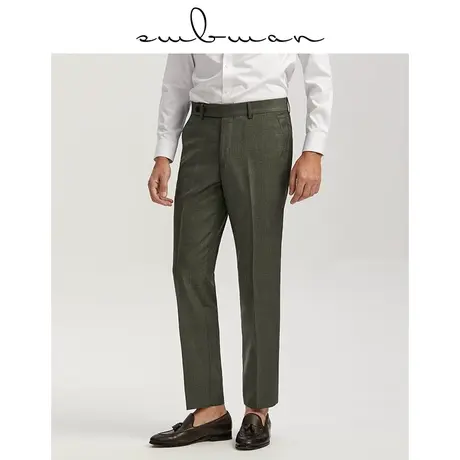 十米布冬季新款西裤男商务绅士修身正装职业意式休闲直筒垂感裤子商品大图