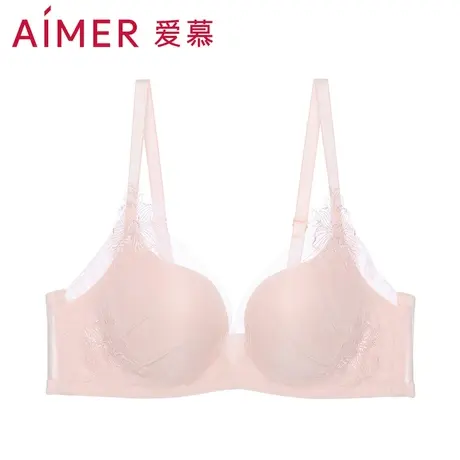 爱慕内衣女无钢圈隐孔杯小胸聚拢文胸AM170621S图片