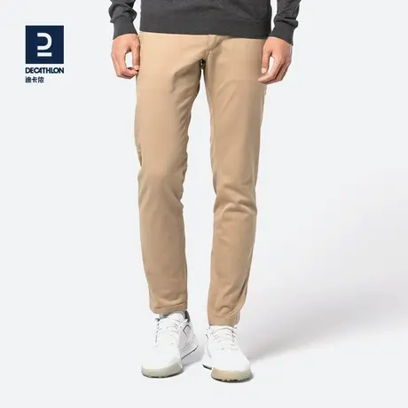 迪卡侬休闲裤长裤男直筒修身弹力夏季舒适休闲运动高尔夫裤子SAG1图片